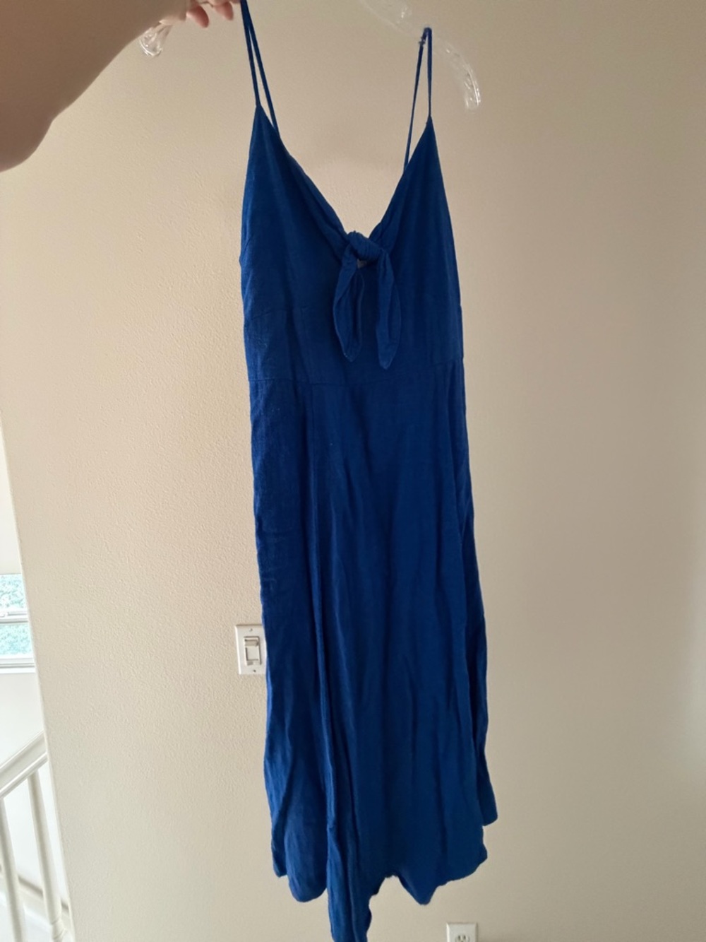 Band of Gypsies Cobalt Blue Smocked Strap Dress